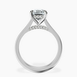 Platinum Demi Lovato Hidden Accents Solitaire Lab Diamond Ring side right image one