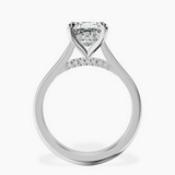 14kt White Gold Demi Lovato Hidden Accents Solitaire Lab Diamond Ring side right image one