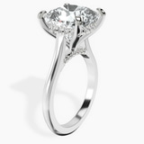 Platinum Elsa Hidden Accents Solitaire Lab Diamond Ring standing product image one