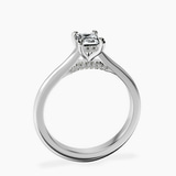 10kt White Gold Elsa Hidden Accents Solitaire Lab Diamond Ring side right image one