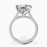 Platinum Elsa Hidden Accents Solitaire Lab Diamond Ring side right image one