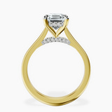 14kt Yellow Gold Demi Lovato Hidden Accents Solitaire Lab Diamond Ring side right image one
