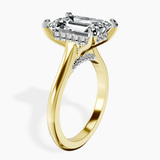 14kt Yellow Gold Elsa Hidden Accents Solitaire Lab Diamond Ring standing product image one