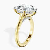 14kt Yellow Gold Elsa Hidden Accents Solitaire Lab Diamond Ring standing product image one