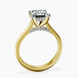 14kt Yellow Gold Demi Lovato Hidden Accents Solitaire Lab Diamond Ring side right image one