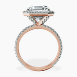 14kt Rose Gold Klarissa Halo Lab Diamond Eternity Ring side right image one