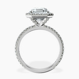 Platinum Klarissa Halo Lab Diamond Eternity Ring side right image one