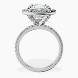 Platinum Klarissa Halo Lab Diamond Eternity Ring side right image one