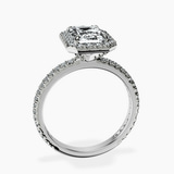 Platinum Klarissa Halo Lab Diamond Eternity Ring side right image one