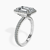 Platinum Klarissa Halo Lab Diamond Eternity Ring standing product image one