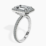 Platinum Klarissa Halo Lab Diamond Eternity Ring standing product image one