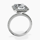 Platinum Klarissa Halo Lab Diamond Eternity Ring side right image one