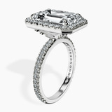 Platinum Klarissa Halo Lab Diamond Eternity Ring standing product image one