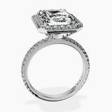 Platinum Klarissa Halo Lab Diamond Eternity Ring side right image one