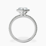 Platinum Klarissa Halo Lab Diamond Eternity Ring side right image one