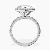 14kt White Gold Klarissa Halo Lab Diamond Eternity Ring side right image one