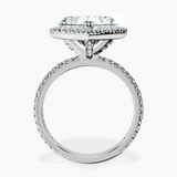 Platinum Klarissa Halo Lab Diamond Eternity Ring side right image one