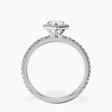 Platinum Klarissa Halo Lab Diamond Eternity Ring side right image one