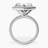 Platinum Klarissa Halo Lab Diamond Eternity Ring side right image one