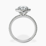 Platinum Klarissa Halo Lab Diamond Eternity Ring side right image one