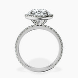 Platinum Klarissa Halo Lab Diamond Eternity Ring side right image one