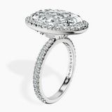 Platinum Klarissa Halo Lab Diamond Eternity Ring standing product image one