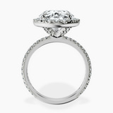 Platinum Klarissa Halo Lab Diamond Eternity Ring side right image one