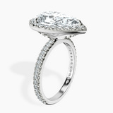 14kt White Gold Klarissa Halo Lab Diamond Eternity Ring standing product image one