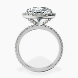Platinum Klarissa Halo Lab Diamond Eternity Ring side right image one