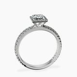 Platinum Klarissa Halo Lab Diamond Eternity Ring side right image one
