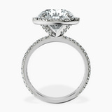 Platinum Klarissa Halo Lab Diamond Eternity Ring side right image one