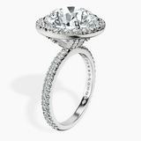 Platinum Klarissa Halo Lab Diamond Eternity Ring standing product image one