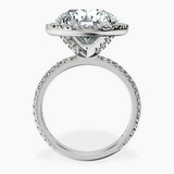 Platinum Klarissa Halo Lab Diamond Eternity Ring side right image one