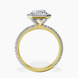 18kt Yellow Gold Klarissa Halo Lab Diamond Eternity Ring side right image one