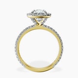18kt Yellow Gold Klarissa Halo Lab Diamond Eternity Ring side right image one