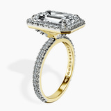14kt Yellow Gold Klarissa Halo Lab Diamond Eternity Ring standing product image one