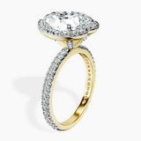 18kt Yellow Gold Klarissa Halo Lab Diamond Eternity Ring standing product image one