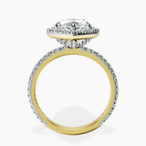 14kt Yellow Gold Klarissa Halo Lab Diamond Eternity Ring side right image one