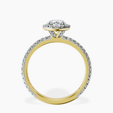 18kt Yellow Gold Klarissa Halo Lab Diamond Eternity Ring side right image one