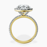 18kt Yellow Gold Klarissa Halo Lab Diamond Eternity Ring side right image one