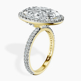 18kt Yellow Gold Klarissa Halo Lab Diamond Eternity Ring standing product image one