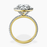 18kt Yellow Gold Klarissa Halo Lab Diamond Eternity Ring side right image one