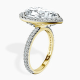 10kt Yellow Gold Klarissa Halo Lab Diamond Eternity Ring standing product image one