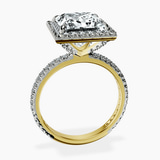 18kt Yellow Gold Klarissa Halo Lab Diamond Eternity Ring side right image one