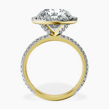 18kt Yellow Gold Klarissa Halo Lab Diamond Eternity Ring side right image one