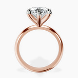 14kt Rose Gold Alora Six Prong Solitaire Lab Diamond Ring side right image one