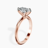 18kt Rose Gold Alora Six Prong Solitaire Lab Diamond Ring standing product image one