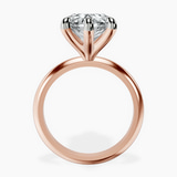 10kt Rose Gold Alora Six Prong Solitaire Lab Diamond Ring side right image one