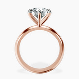 10kt Rose Gold Alora Six Prong Solitaire Lab Diamond Ring side right image one