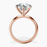 14kt Rose Gold Alora Six Prong Solitaire Lab Diamond Ring side right image one